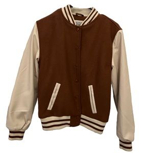Brown Vintage Bomber Jacket